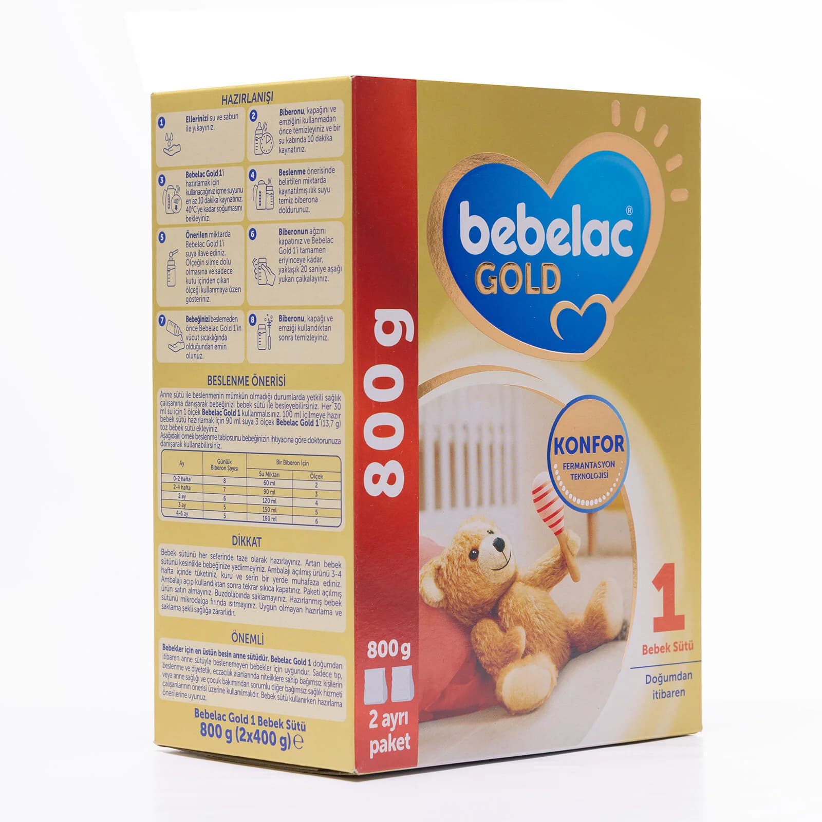 Bebelac Gold 1 Bebek Sütü 800 g 0-6 Ay