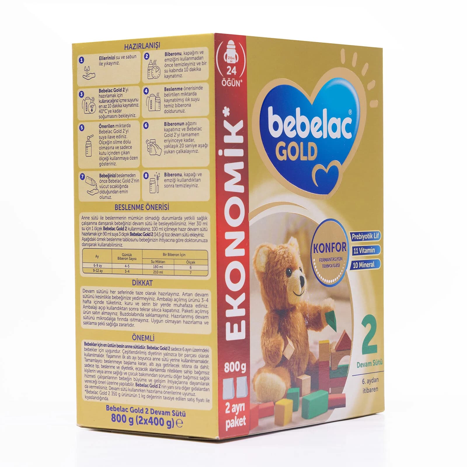 Bebelac Gold 2 Devam Sütü 800 gr 6-12 Ay