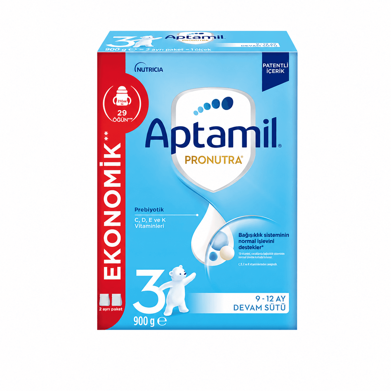 Aptamil Pronutra 3 Devam Sütü 900 gr 9-12 Ay