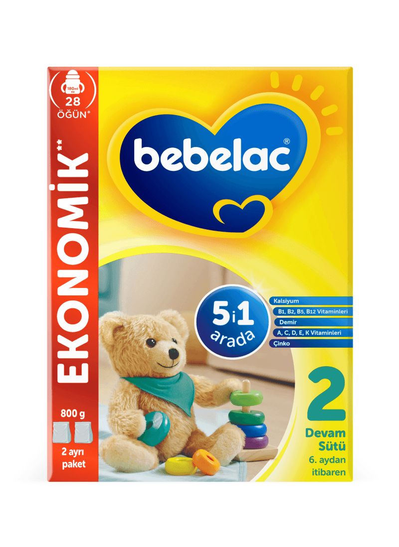 Bebelac 2 Devam Sütü 6 Ay+ 800 gr