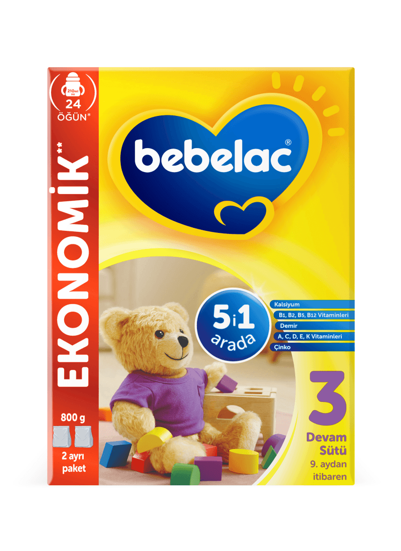 Bebelac 3 Devam Sütü 9 Ay+ 800 gr